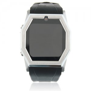 TW520 Quad Band Java Bluetooth Camera 1.5 Inch Touch Screen Cellphone Watch Phone-Black