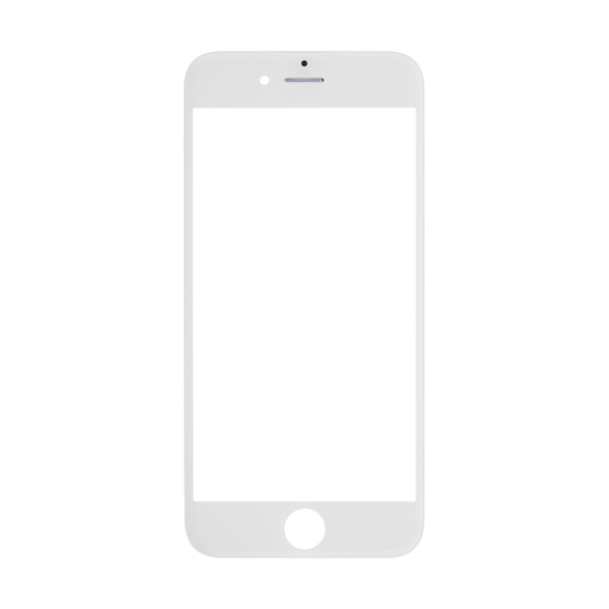 iPhone 12 Pro Glass Lens Screen and Front Frame - White (Hot Melt Glue) - Click Image to Close