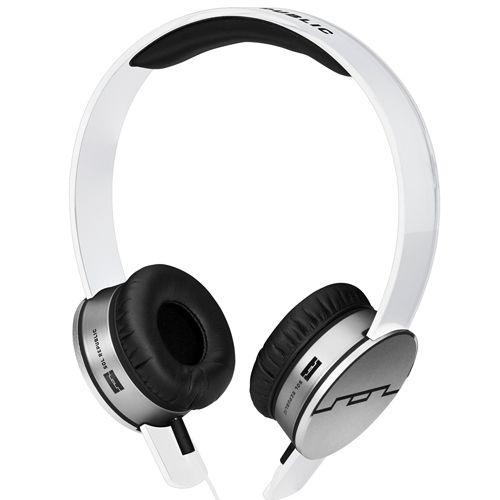 Sol Republic Tracks On-Ear Headphones with Remote and Mic - White - Click Image to Close