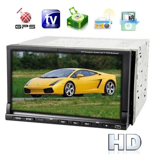 2-DIN 7 Inch TFT LCD Touchscreen Car DVD Player System - GPS Navigator - Click Image to Close