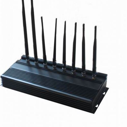 8 Bands High Power 3G Phone Jammer WiFi GPS LoJack UHF VHF Jammer - Click Image to Close
