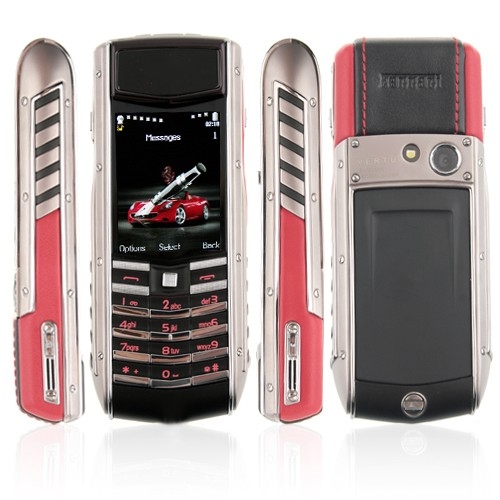 Vertu Ferrari M9 Quad Band Phone Single SIM Card Bluetooth FM Camera 2.0 Inch Screen - Click Image to Close