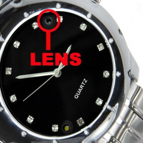 4GB Metal and Glass Construction Video Spy Camera Watch - Click Image to Close