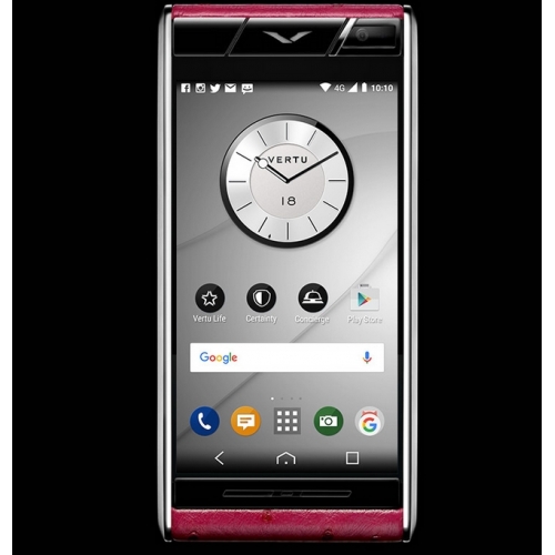 Vertu Aster Raspberry Ostrich Clone Android 11.0 Snapdragon 821 4G LTE luxury Phone - Click Image to Close