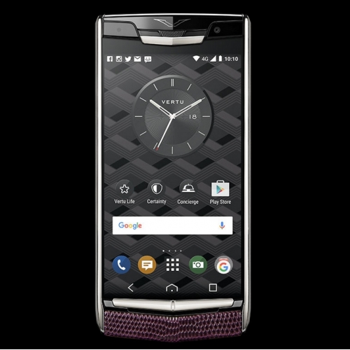 Vertu Signature Touch Grape Lizard Clone Android 11.0 Snapdragon 821 4G LTE luxury Phone - Click Image to Close