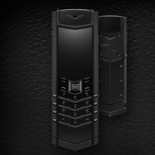 Vertu Signature Pure Black luxury Phone - Click Image to Close