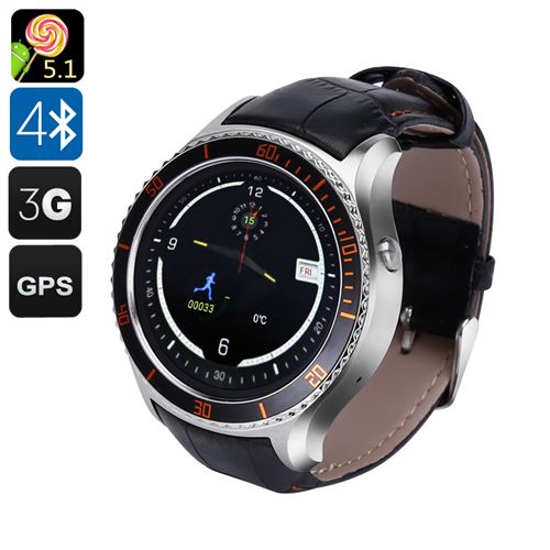 IQI I2 Android Smart Watch - 3G, Android 11.0, GPS, Bluetooth 4.0, Wi-Fi, Play Store, Pedometer, Heart Rate Monitor (Silver) - Click Image to Close