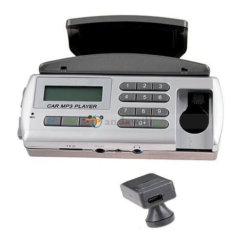 BT008 Bluetooth Car MP3 With FM Transmitter Sliver Color - Click Image to Close