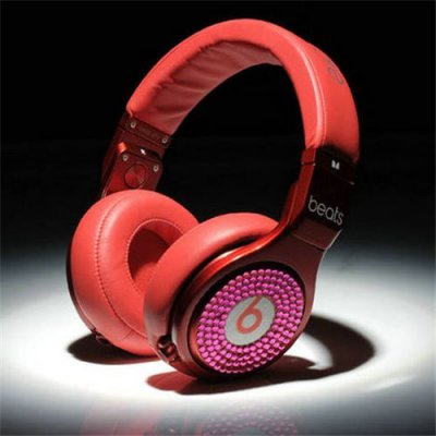 Beats By Dr Dre Pro High Performance Headphones diamond red