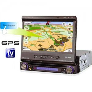 7 Inch Touch Screen Car DVD Multimedia Player + GPS Navigation