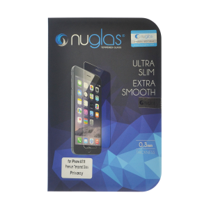 NuGlas Tempered Glass Privacy Screen Protector for iPhone 12/8 (2.5D)