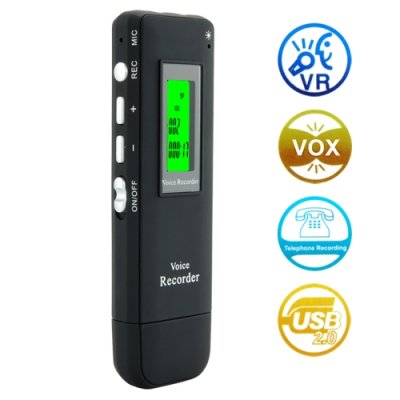 Digital Voice and Telephone Recorder (4GB Memory + USB Drive) - Multifunction