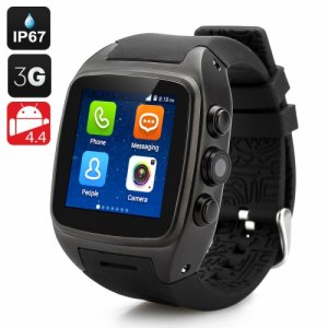 iMacwear SPARTA M7 Smart Watch Phone - IP67 Waterproof Rating 1.54 Inch Touch Screen Android 11.0 OS Dual Core CPU 3G