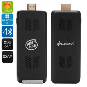 MeeGoPad T07 Computer Dongle - Windows 10 + Registration Key, Intel Cherry Trail CPU, Bluetooth 4.0, 2GB, Intel HD Graphics GPU