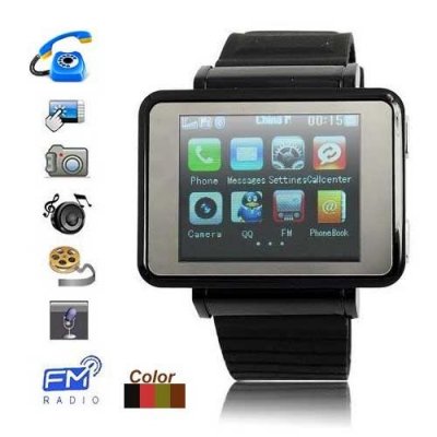 1.3 Inch TFT Touch Screen Watch Moblie Phone Support Wireless Data Transfer