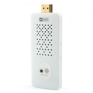 HI707 III Quad Core Mini Android TV Box RK3188 Bluetooth 2GB 8GB 2.0MP Camera Android 11.0- White