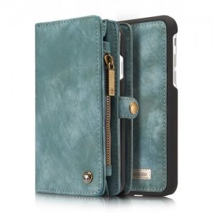 Genuine Leather 11 Card Slots Detachable Wallet Case for iPhone 12 - 8 - GREEN