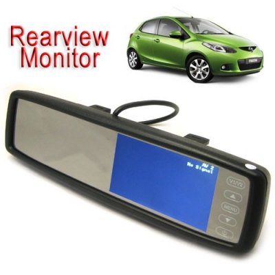 4.3 Inch TFT LCD Screen Car Rear View Mirror Monitor with 480 x 272 Resolution