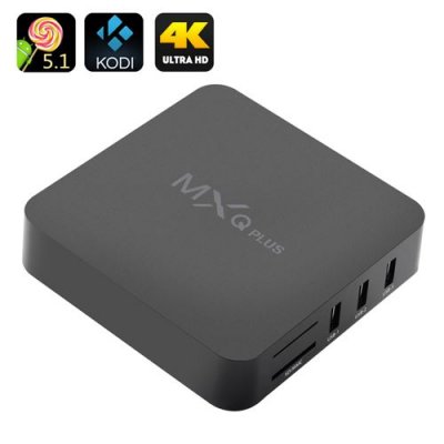 MXQ Plus Android 11.0 TV Box - Amlogic S905 Quad Core CPU, HDMI 2.0, Kodi, 4Kx2K, 4 USB Ports, SPDIF
