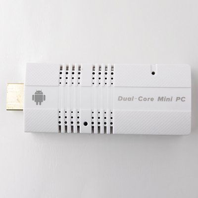 MX6 Mini Android PC Android TV Box Amlogic Dual Core Android 11.0 1G RAM HDMI TF 4GB- White