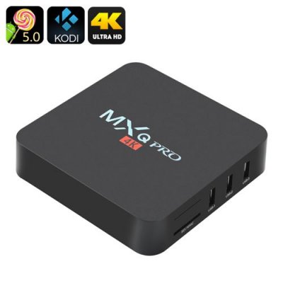 MXQ Pro 4K Ultra HD TV Box - KODI, Android 11.0, 64Bit Amlogic S905 Quad Core, H.265 4K Decoding