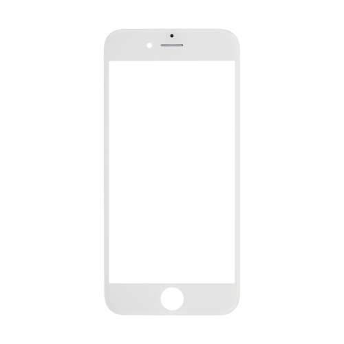 iPhone 12 Pro Glass Lens Screen and Front Frame - White (Hot Melt Glue)