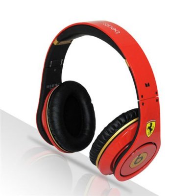 Beats By Dre Studio Ferrari Beats Limited Edition Full Red Headphones