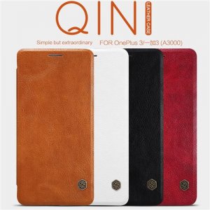 Nillkin Genuine Qin Series Leather Case Flip Cover for OnePlus 3