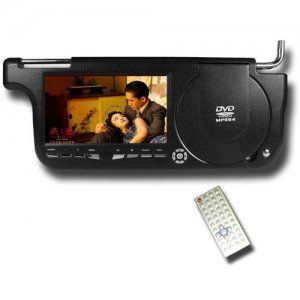 Sun Visor DVD + Game Player (Right Side) - USB + Card Slot