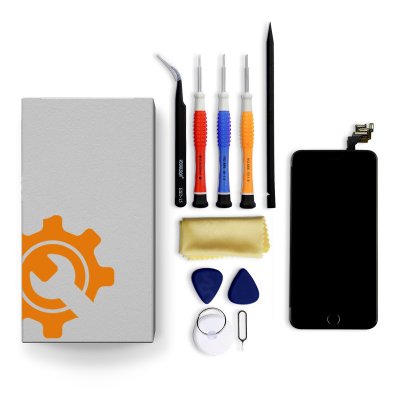 iPhone 12 Pro Max Screen Replacement Repair Kit + Small Parts + Tools + Repair Guide - Black