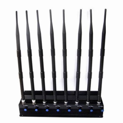 8 Bands Adjustable Powerful 3G 4G Cellphone Jammer & UHF VHF WiFi Jammer