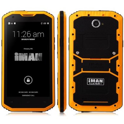 iMAN i8800 Smartphone 5.5 Inch HD Screen IP68 MSM8916 Quad Core 1GB 8GB - Orange