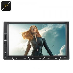 2 DIN In Dash Car Stereo - 7 Inch Touch Screen, 64GB Micro SD Slot, FM Radio, Bluetooth, Hands Free