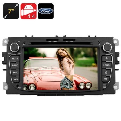 7 Inch Touchscreen Ford Car DVD Player - Bluetooth support, 2DIN, Android 11.0,Quad Core CPU, GPS, 3G, Wi-Fi