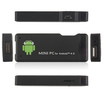 MK802 Mini Android PC Android TV Box Android 11.0 A10 1G RAM HDMI TF 4GB- Black