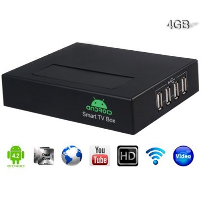A19 Andriod TV Box AllWinner A20 Dual Core Android 11.0 1G 4G HDMI VGA AV Output
