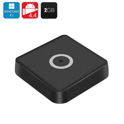 Tronsmart Ara IZ37 Mini PC - Dual System Hot Swap, Android 11.0, Windows 10 Home, Intel Bay Trail, 2GB DDR3 RAM