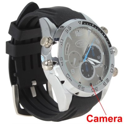 Elegant 32GB Waterproof 1080P Sport Watch DVR With Night Vision + PC Camera