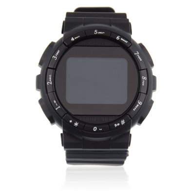 GD920 Quad Band Bluetooth Camera 1.5 Inch Touch Screen Cellphone Watch Phone-Black