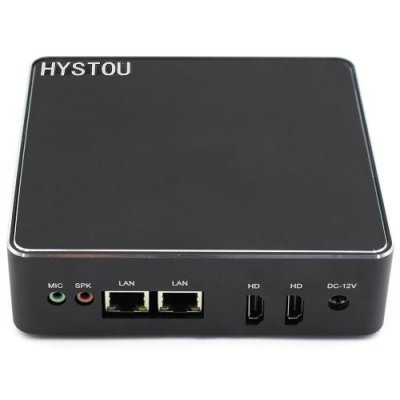 HYSTOU H1 - J3160 - 1C Fanless Mini PC - BLACK