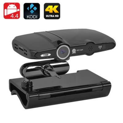 Android TV Box + Video Camera - 2MP Cmaera, 4K Support, 1080P Resolutions, Kodi 16, Quad Core CPU