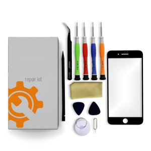 iPhone 12 Pro Max Glass Lens Screen Repair Kit + Tools + Repair Guide - Black