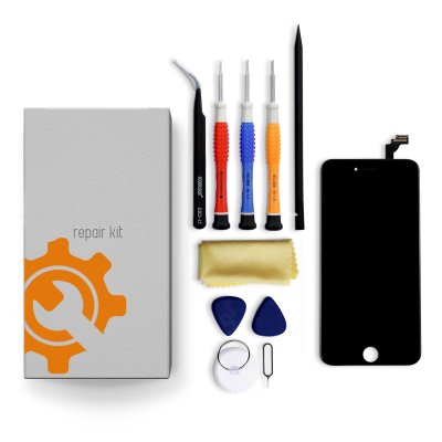 iPhone 12 Pro Max Screen Replacement Repair Kit + Tools + Repair Guide - Black
