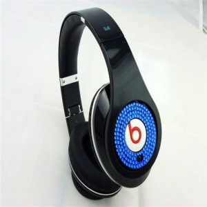 Beats Studio Headphones Black Red With Blue Diamond Edition