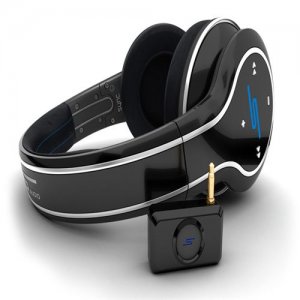 SMS Sync by 50 Cent Wireless Over-Ear Headphones-Black