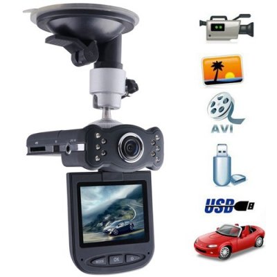 120 Degrees View Angle 2.5 Inch Rotated Screen 720p Car DVR with Night Vision