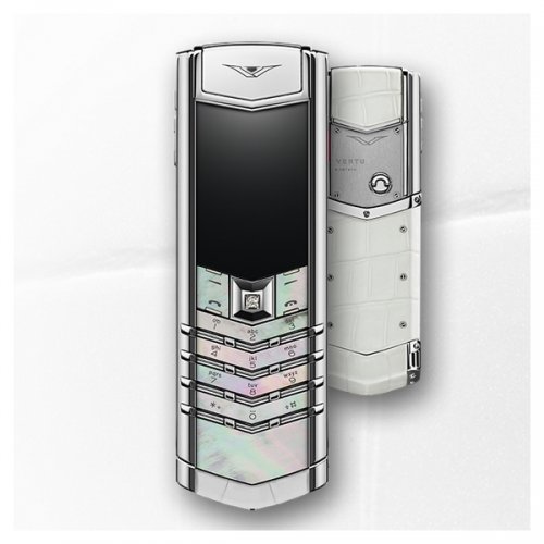 Vertu Signature White Mother of Pearl 2GB RAM 16GB ROM luxury Phone