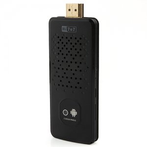 HI707 III Quad Core Mini Android TV Box RK3188 Bluetooth 2GB 8GB 2.0MP Camera Android 11.0- Black