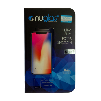 NuGlas Tempered Glass Screen Protector for iPhone XS Max (2.5D)