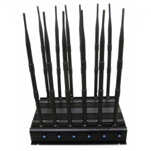 High Power 12 Antennas Adjustable 3G 4G All Mobile Phone Signals Jammer WiFi GPS VHF UHF Lojack RF Signal Blocker